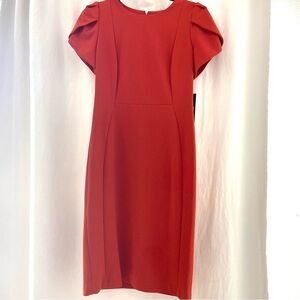 ANDREW MARC Elegant Red / Orange Women's Dress Size 8